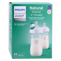 Philips AVENT - Biberon Natural Verre - 240ml - Pharmacie Sainte Marie