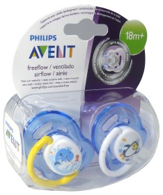 Nsfp Avent Sucettes Garcon Aerees 18 Lot De 2