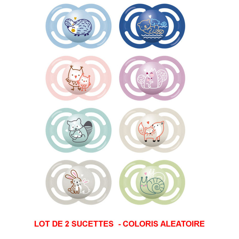 MAM 2 Sucettes Perfect Silicone +6 Mois
