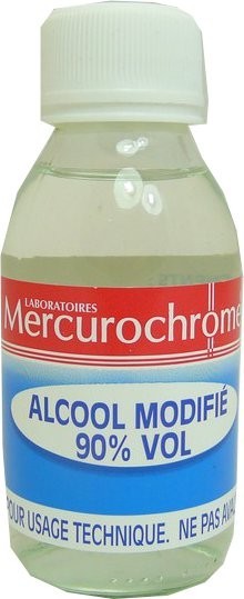 Flacon alcool 70% modifié Mercurochrome (200 ml)