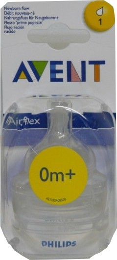 Avent Tetine Silicone Debit Nouveau Ne 0m