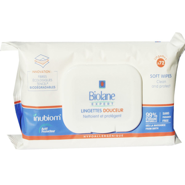 Biolane 72 Lingettes Douceur