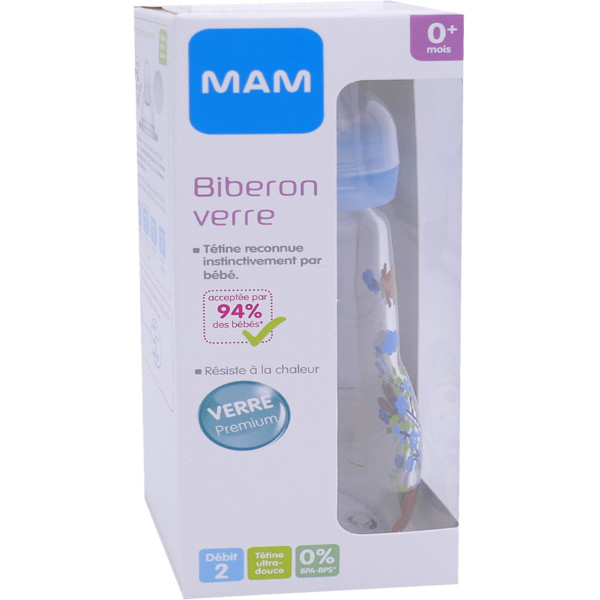 Mam Biberon Verre 0 Mois 260 Ml