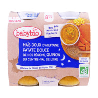 Babybio Patate Douce 2x130g   - Shopping et Courses en