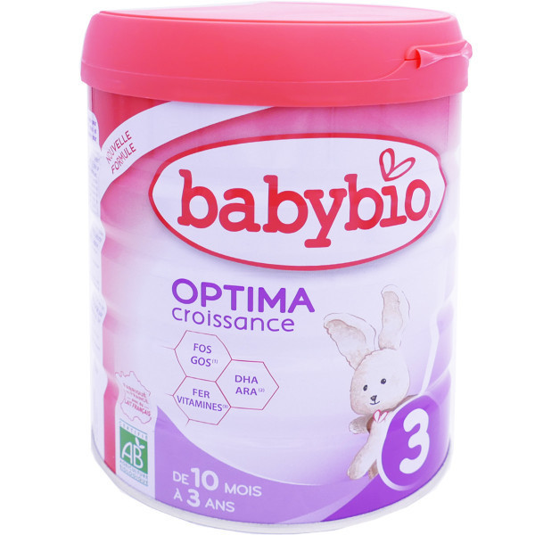 Babybio - Lait Infantile - Optima 3ème Âge avec Fibres - 800 g