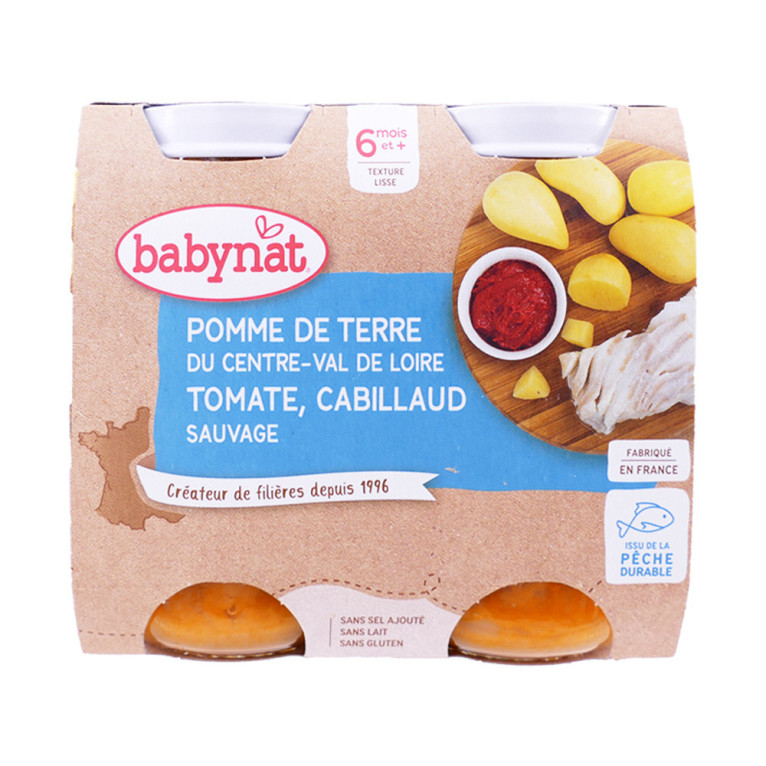 Babybio Petits Pots Pomme Abricot Céréales Bio dès 4 mois 2x130g