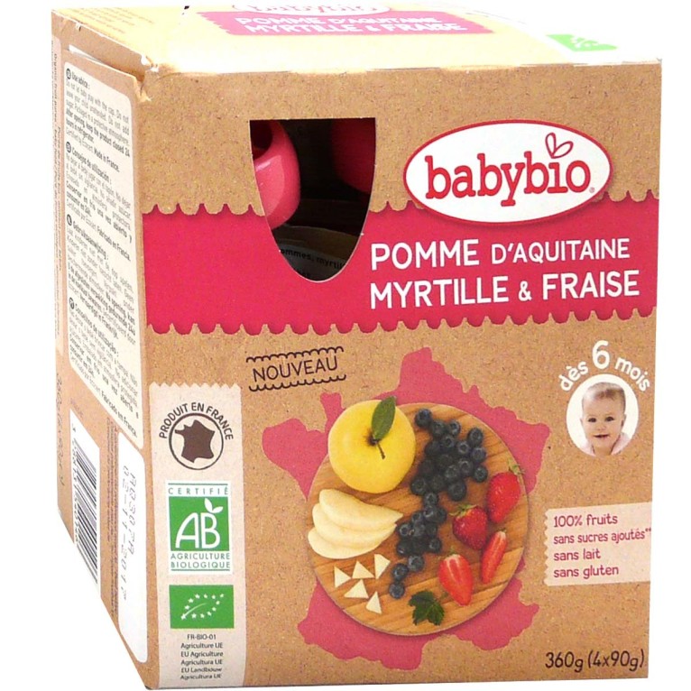 Babybio - Compote pot dessert poire bio dès 4 mois: - Alimentation