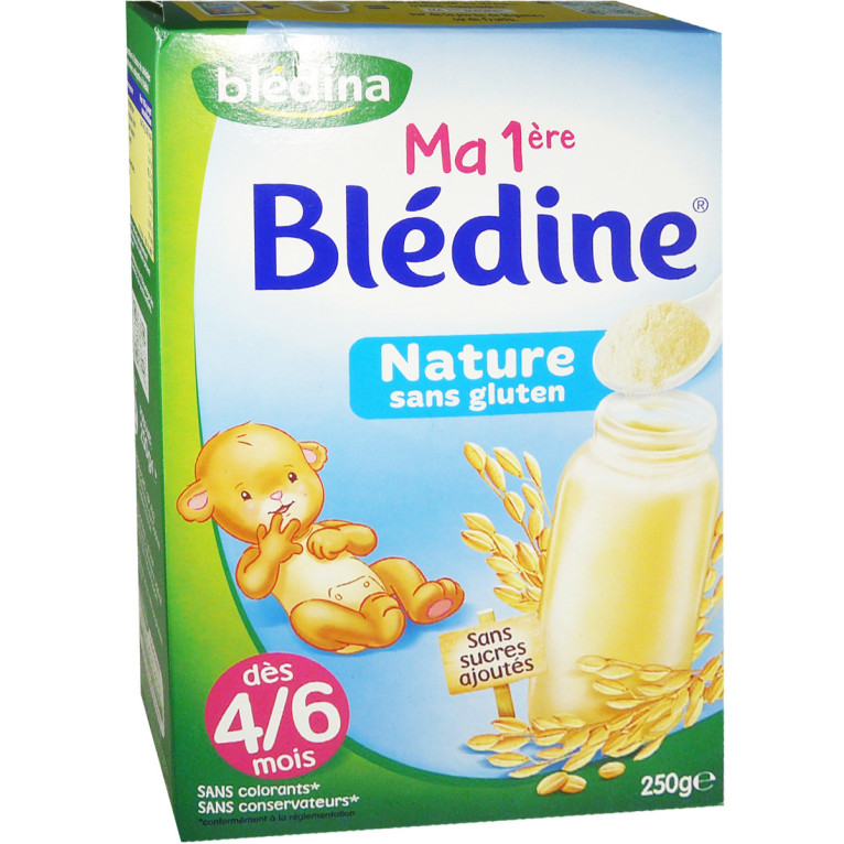 Blédine nature sans gluten dès 4 mois - BLEDINA - Boite de 250 g