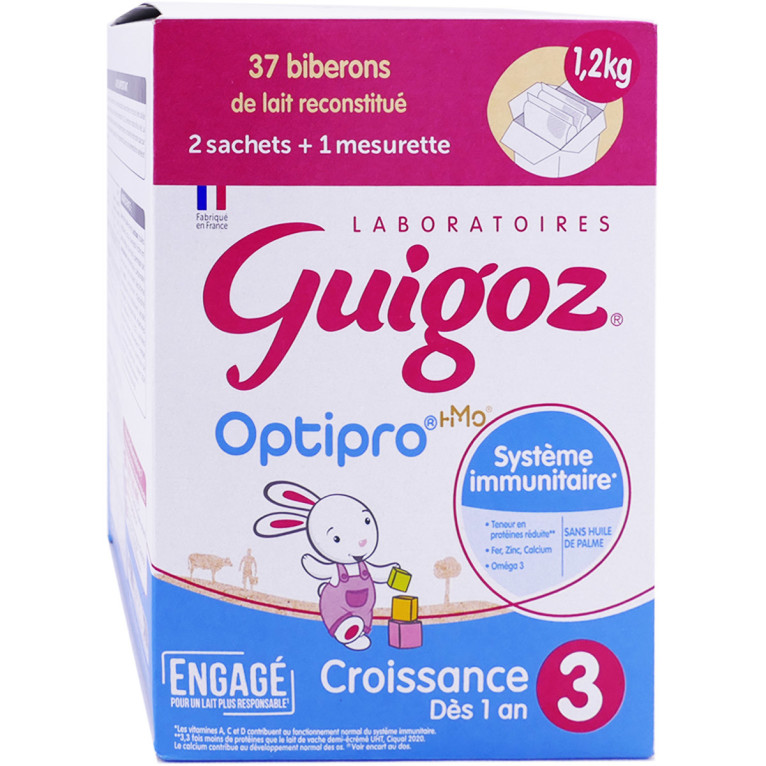 Promo Guigoz lait en poudre 4ème âge junior dès 18 mois optipro