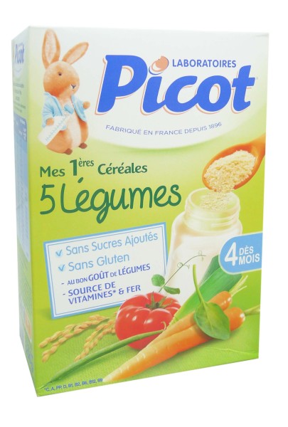 Nsfp Picot Cereales 5 Legumes 4 Mois 0g Bebe Pharmashopdiscount Com