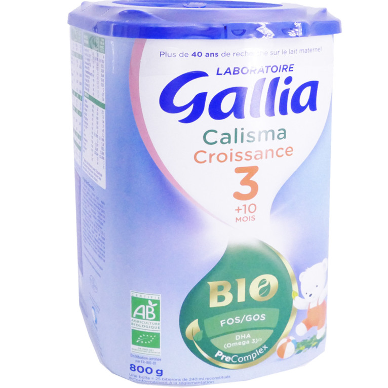 Gallia calisma croissance lait 3ème âge 800gr