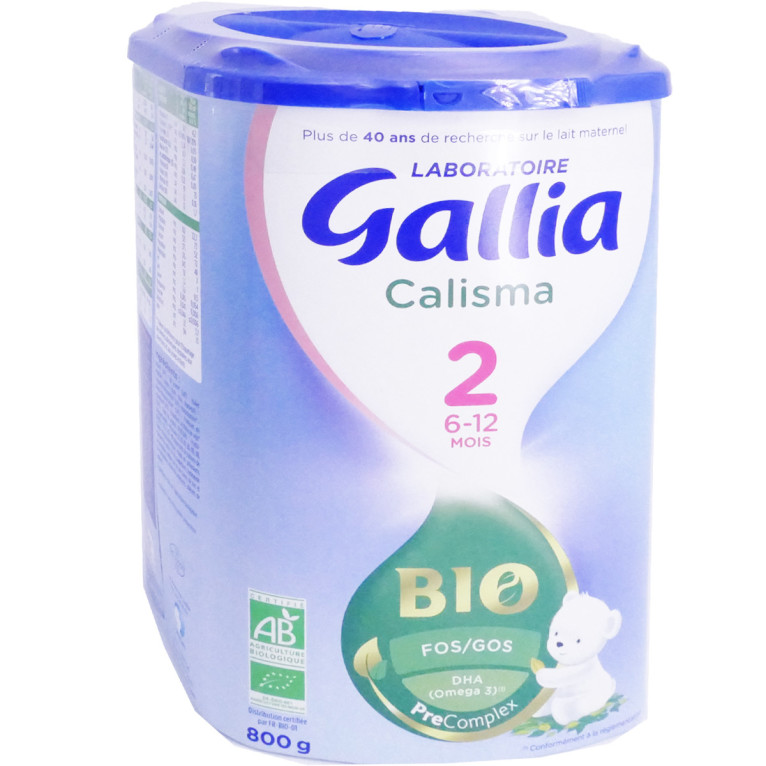 Lait Calisma - 2 ème Age - 6 à 12 Mois - 2 Sachets de 600G - Gallia