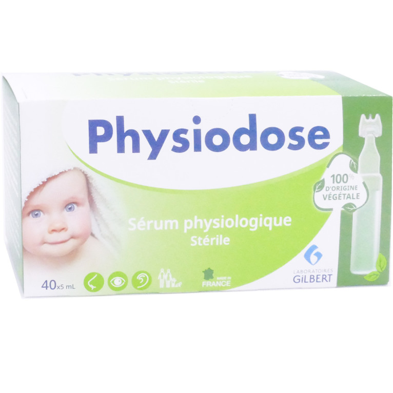 PHYSIODOSE Sérum physiologique Stérile 40x5ml - Parapharmacie