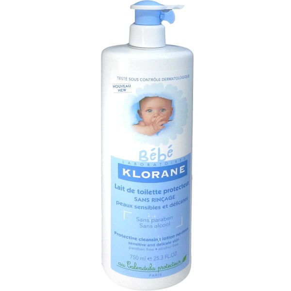 Klorane Bebe Lait De Toilette Protecteur Sans Rincage 750ml Bebe Pharmashopdiscount Com