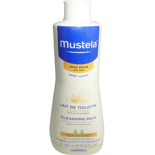 Mustela Lait De Toilette Peau Seche 750ml