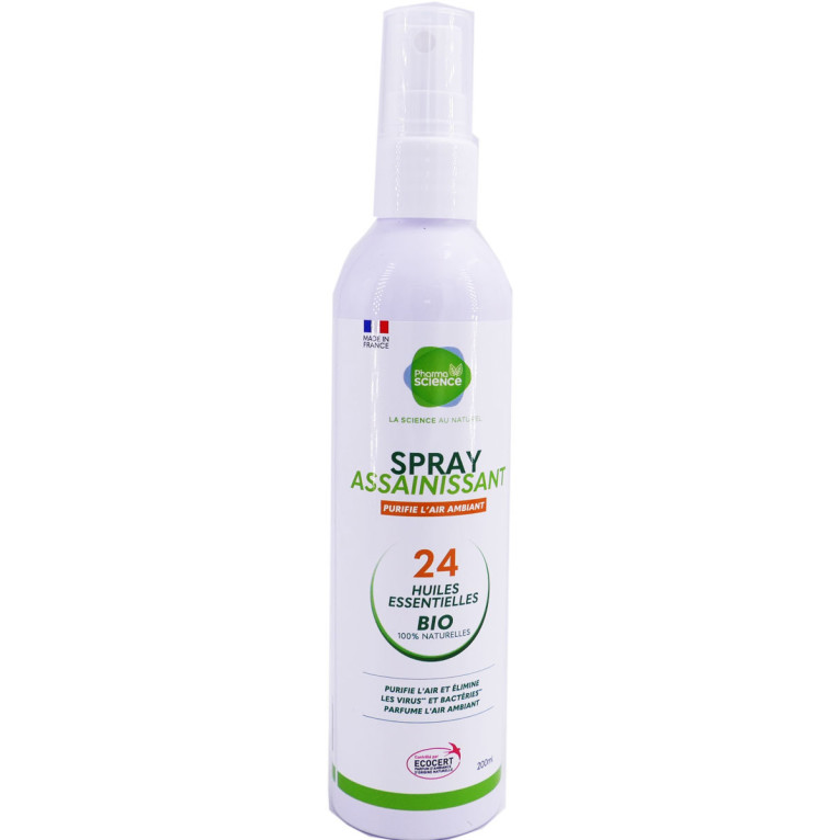 Spray » assainissant aux huiles essentielles - Académie de massage