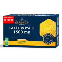 Gelée Royale Bio 1500 mg Défense+ Apicule Vitaflor