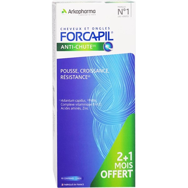 ARKOPHARMA FORCAPIL ANTICHUTE 90 COMPRIMES  Compléments alimentaires