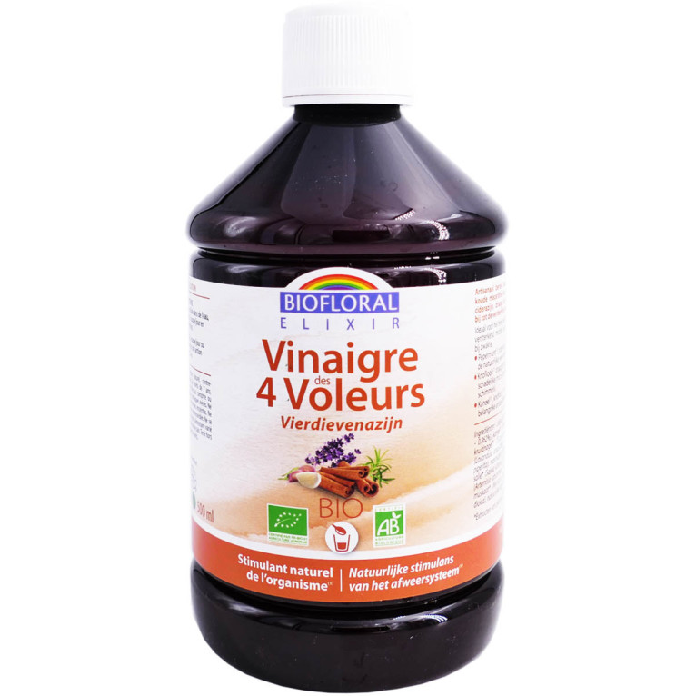 Vinaigre 4 Voleurs Bio, 500ml  Biofloral - Parapharmacie Boticinal
