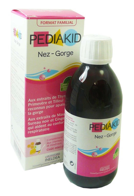 Pediakid Sirop Nez - Gorge 250ml, confort respiratoire & gorge