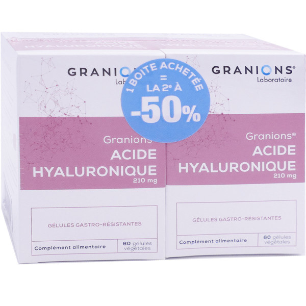 GRANIONS ACIDE HYALURONIQUE 2 X 60 GELULES - Compléments alimentaires ...