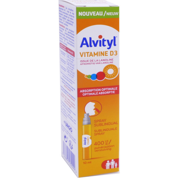 Alvityl Vitamine D3 10 Ml Spray Sublingual Complements Alimentaires Pharmashopdiscount Com