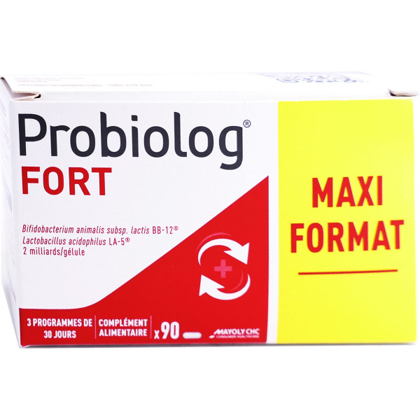 Probiolog Fort Maxi Format 90 Gelules Complements Alimentaires Pharmashopdiscount Com