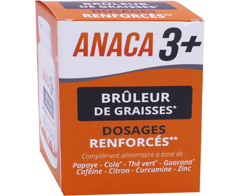 ANACA 3+ BRULEUR DE GRAISSES DOSAGES RENFORCES 120 GELULES