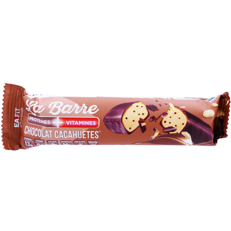 EAFIT La Barre Protéines + Vitamines 49 g - Chocolat Cacahuètes ou Cookies  and Cream
