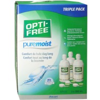 Opti-Free Puremoist -Solution d'entretien pour lentilles - Format voyage 90  ml : : Hygiène et Santé