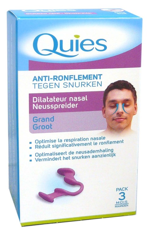 Anti-ronflement dilatateur nasal Quies optimise la respiration nasale et  réduit le ronflement. - Quies