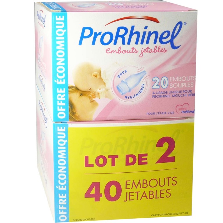 Prorhinel embouts nasales jetables x20 lot2