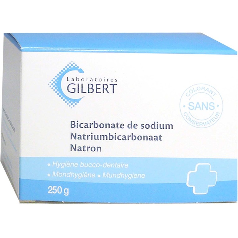Gilbert bicarbonate de sodium hygiène bucco-dentaire - 250g - Prix