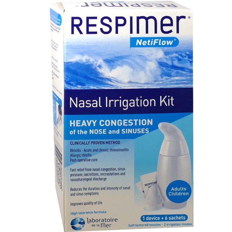 Pharmacie De Pessac France - Parapharmacie Respimer Netiflow Kit D'irrigation  Nasale Kit+6sach/4g - Pessac