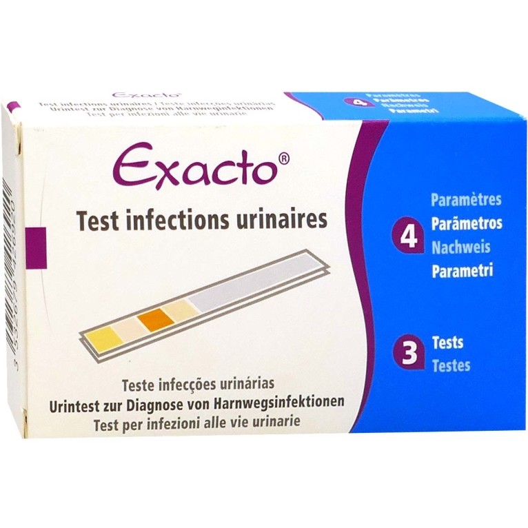 Exacto Test Urinaire Kits x 3, Notice