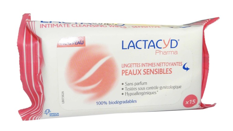 Lactacyd Lingettes Intimes pour Peaux Sensibles