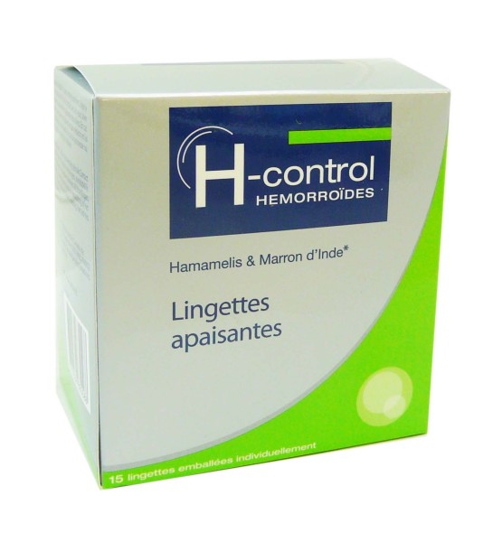 control h LINGETTES HEMORROIDES 15 H CONTROL APAISANTES