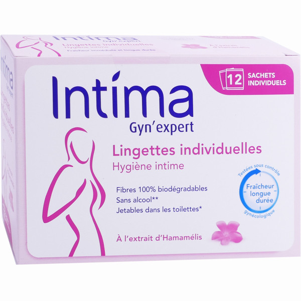 INTIMA GYN'EXPERT 12 SACHETS LINGETTES INDIVIDUELLES - Visage Et Corps ...