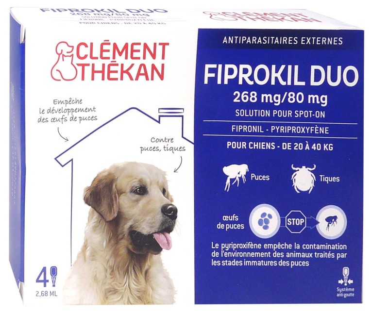 Fiprokil - 2,5 mg Spray anti puces / tiques - CLÉMENT THEKAN