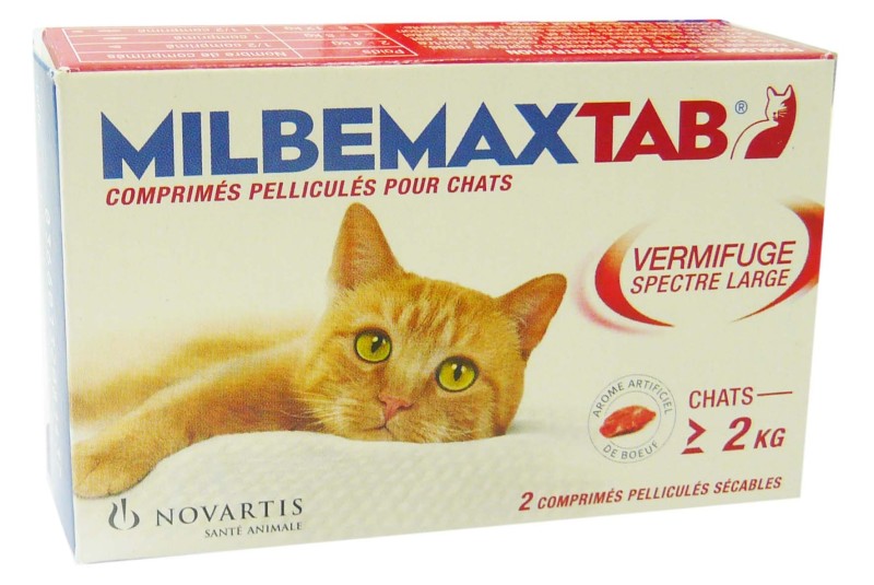 Novartis Milbemaxtab Chats 2 Comprimes