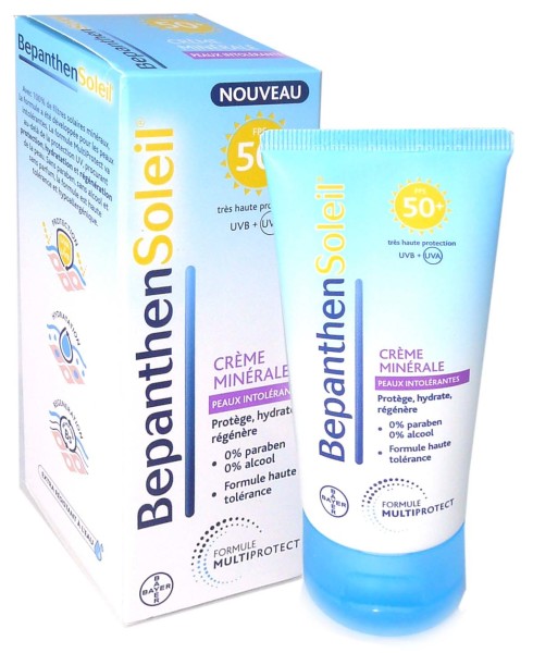 BEPANTHEN SOLEIL CREME MINERALE 50+ 50ML - Visage et corps ...